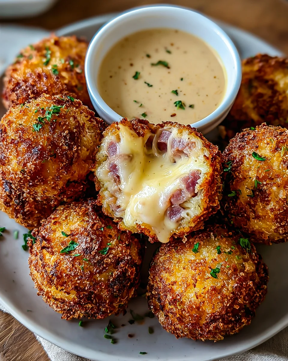 Reuben Balls with Spicy Thousand Island Dipping Sauce