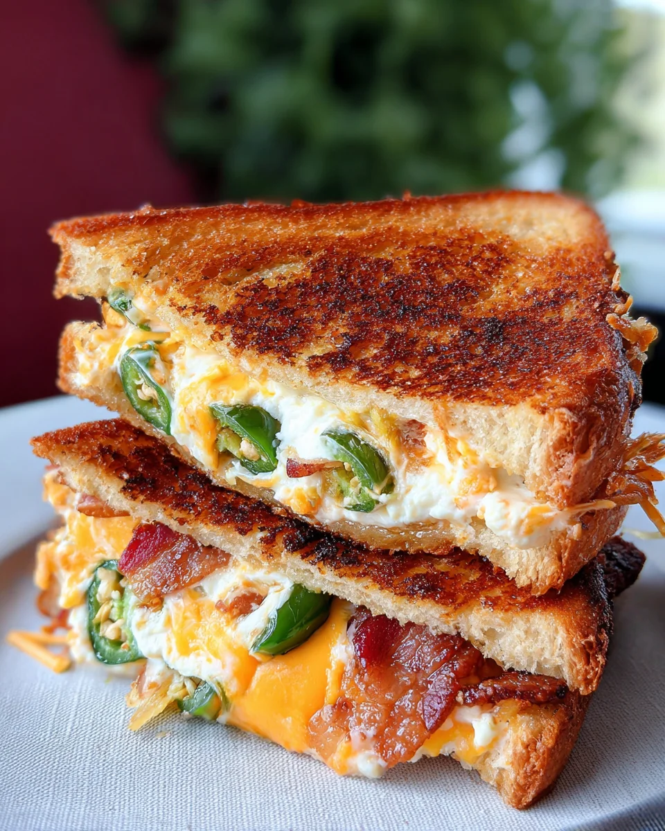 Roasted Jalapeño Popper Grilled Cheese
