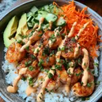 Shrimp Rice Bowls with Spicy Mayo