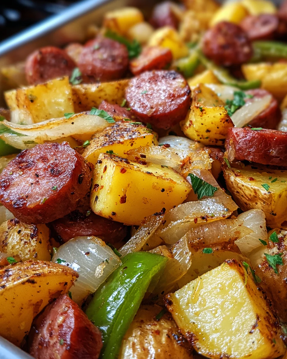 Smoked Sausage and Potato Bake