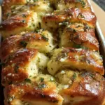 Sourdough Discard Garlic Pull Apart Bread